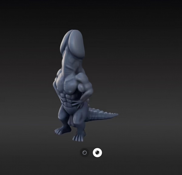 Croco penis face