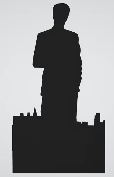 Alan Wake cardboard cut out