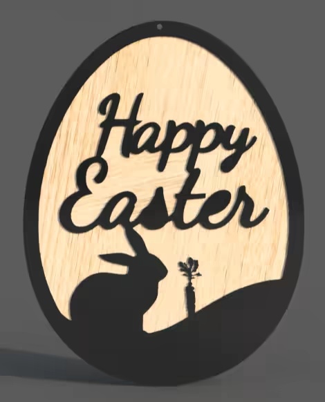 Happy Easter for the wall decor 2026-3