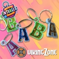 INITIAL KEYCHAINS FULL ALPHABET APPROXIMATE 30X30mm