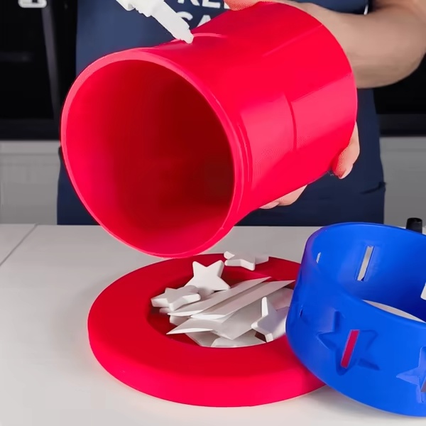 Contenitore a forma di Cappello di Zio Sam e Salvadanaio, 4 Luglio, IndependenceD-3
