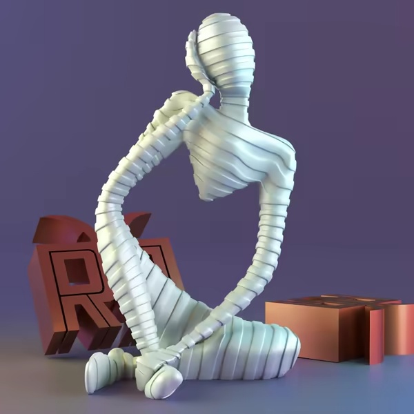 thinking person decor