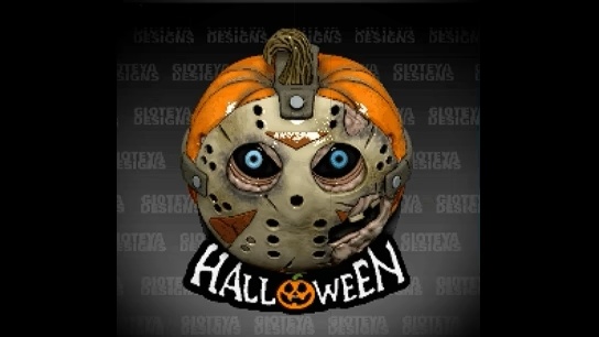 Halloween Pumpkin Friday The 13th v2