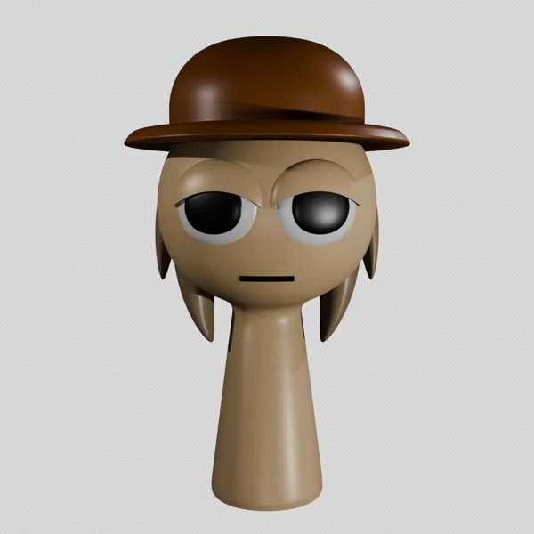 TUNNER SPRUNKI INCREDIBOX TAN | Sprunki 3D Model STL Fan Art-1