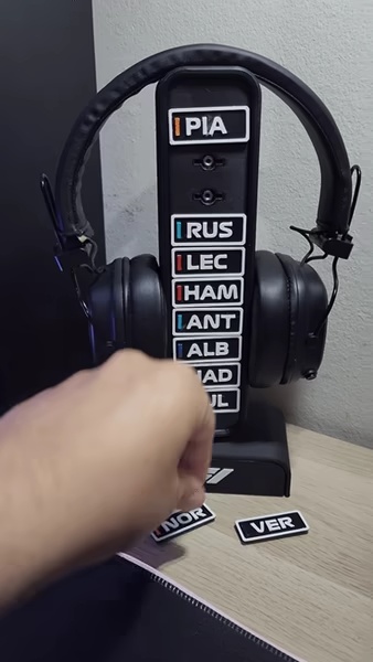 Soporte Auriculares pilotos F1-1