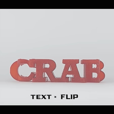 Text Flip - Crab-0