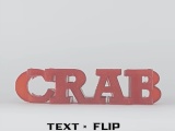 Text Flip - Crab-0