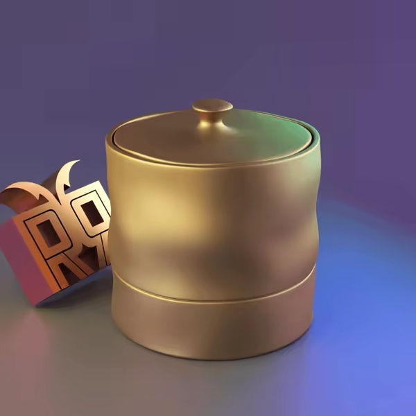 Recipiente cilíndrico deformable