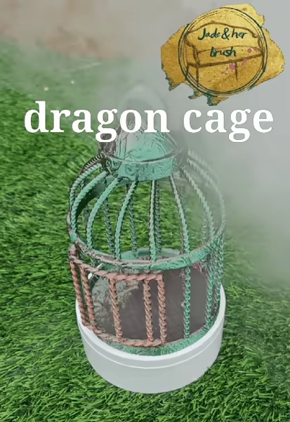 Esposizione gabbia flessibile per drago