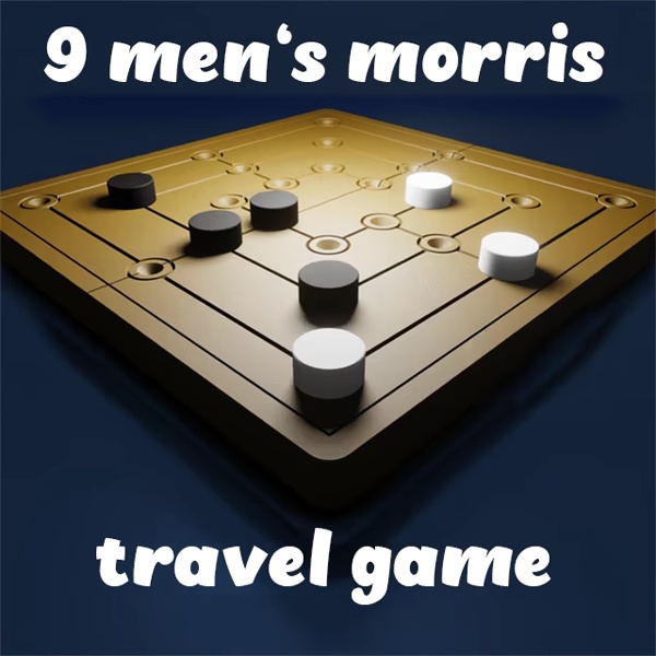Nine Men's Morris Travel Game Print In Place