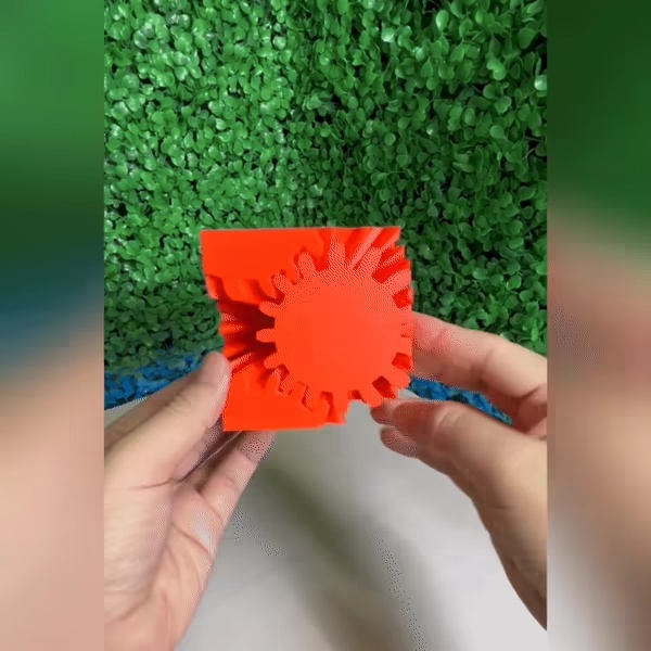 [Exclusivo] Brinquedo de Fidget com engrenagem redonda quadrada