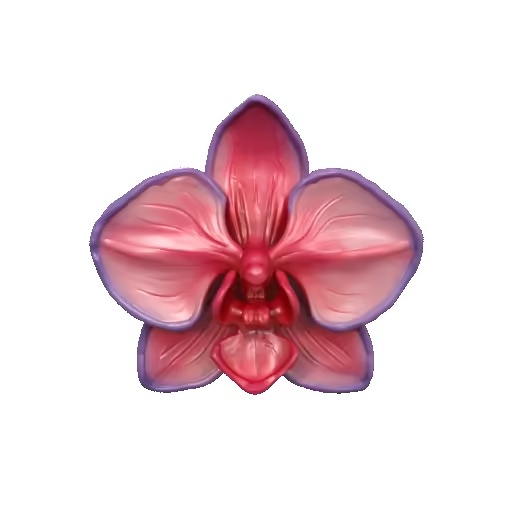 Orchid flower keychain-2