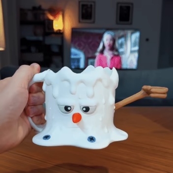 Smeltende Sneeuwman IJshouder