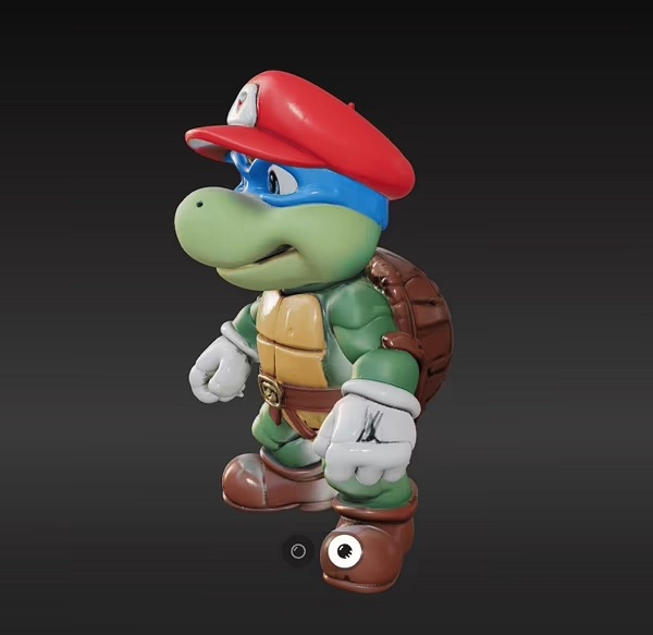 Mario - Ninja Turtle Style-0