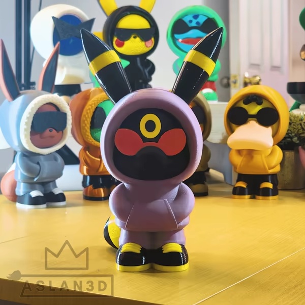 Umbreon Urban - Многочастевая модель +3MF