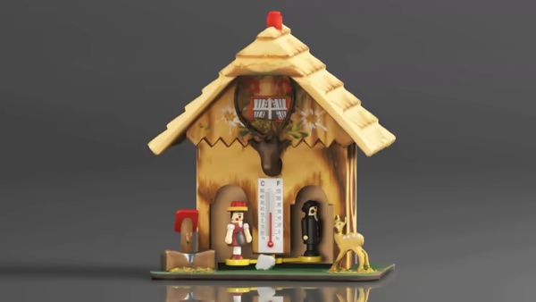 German Black Forest weather house-0