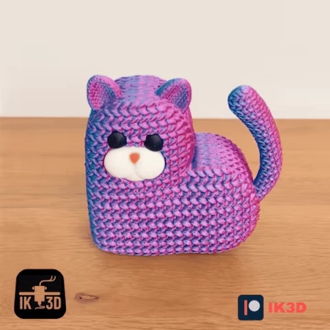 PORTAGIOIE A MAGLIA CON CUORE DI GATTINO / PIÙ PARTI