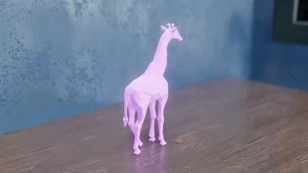 Low Poly Giraffe-0