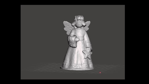 Christmas angel optional light holder
