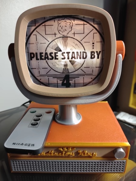 Carcasa de Fallout Radiation King TV para Raspberry Pi 4/5.