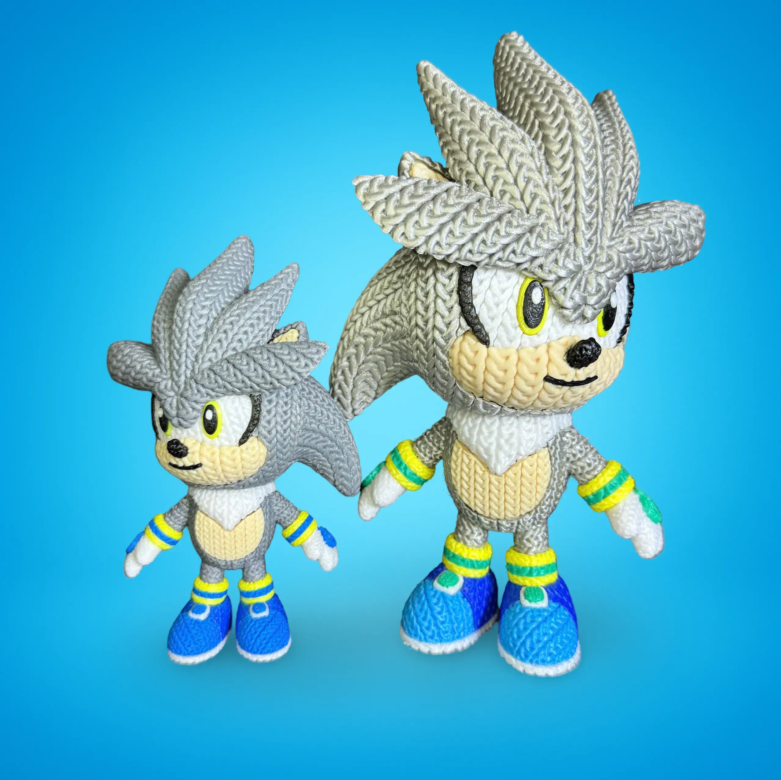 Silver the Hedgehog Crochet - Knitted - Multiparts