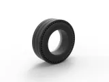 Whitewall rear tire of vintage dragster V4 Scale 1:25-7