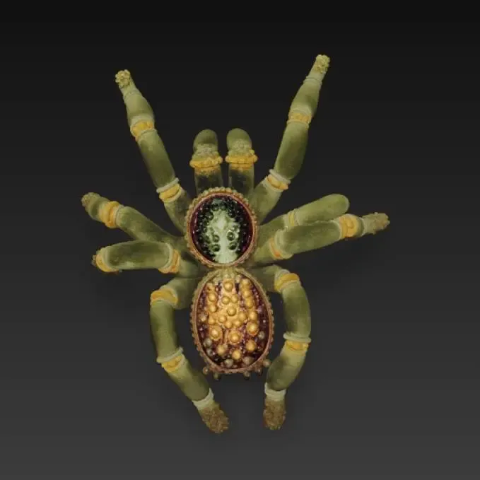 green tarantula spider