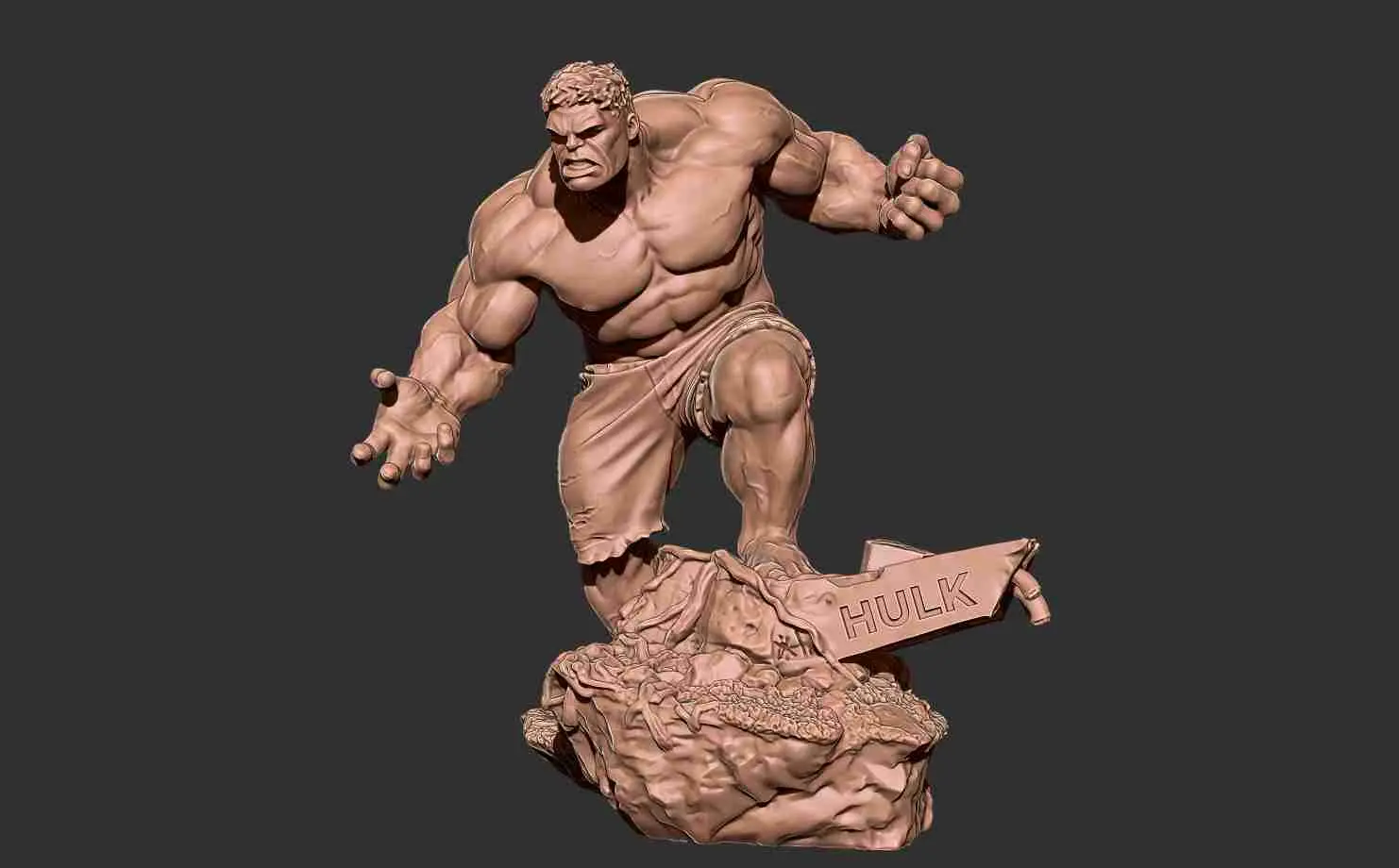 Marvel - Hulk smash 3D-Druck Modell