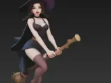 witch on a broom-4