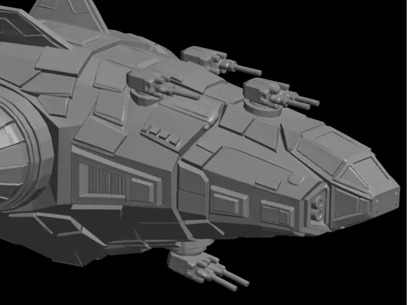 space ship 2 and asteroid base