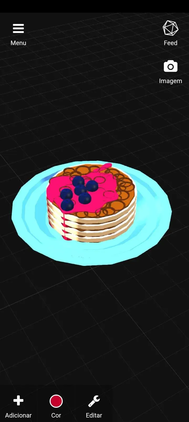 pancake with blueberry