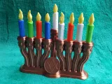 Mini Menorah and Toy Candles-0