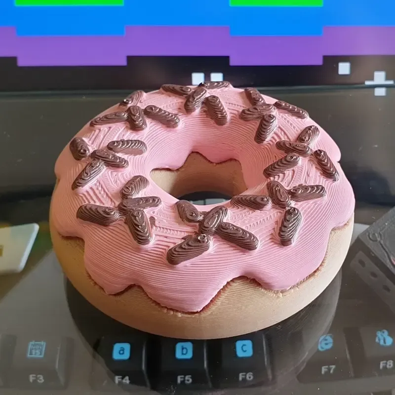 Donut Box with Frosting Lid