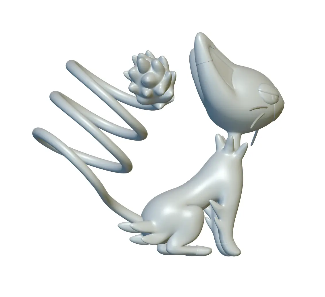 Pokemon Glameow #431 - Ready for 3D Printing!