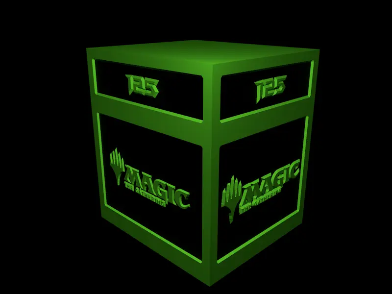 Board Games & Card Games STL Download - Card Box V2 - Magic - 125 Cards ...
