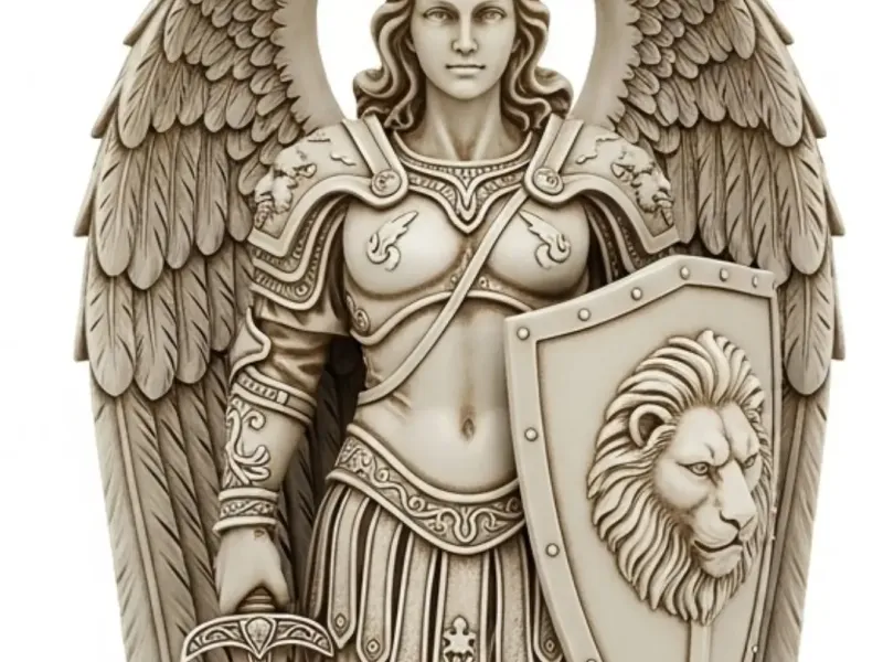 Arcanjo com escudo
