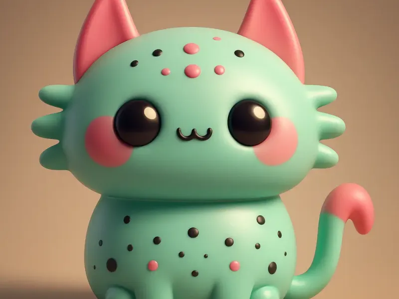 Gato alien chibi