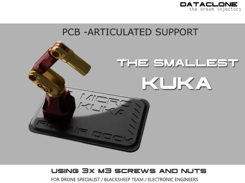 MICRO PCB SUPPORT KUKA ARM - MINIMALIST