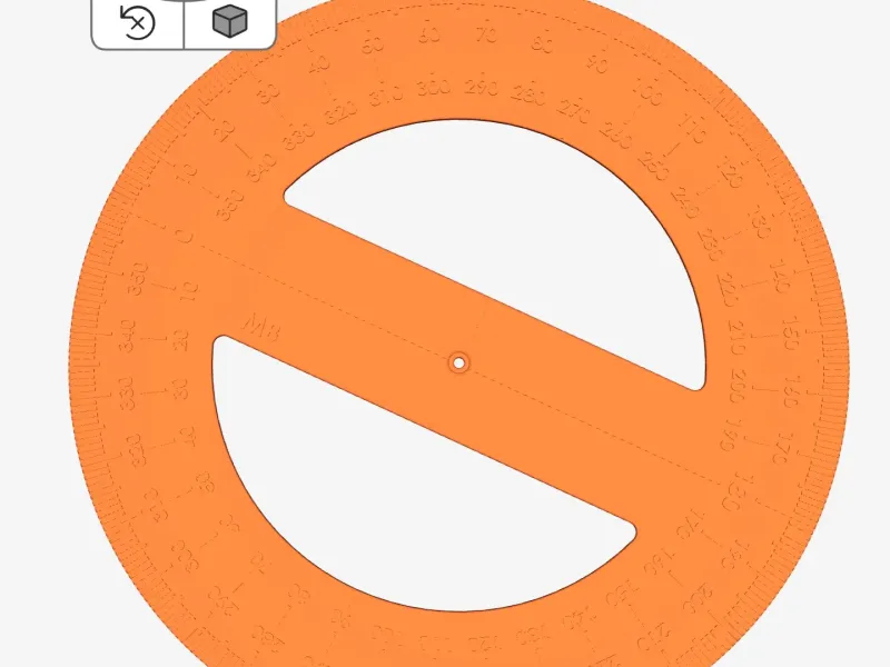 360° protractor