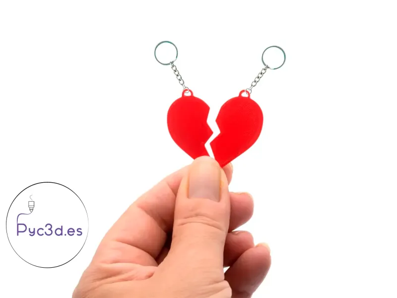 BROKEN HEART PENDANT KEYRING