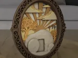 Easter Empty Tomb Layered Oval STL-4