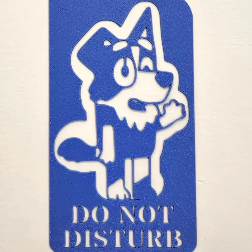 bluey door hanger