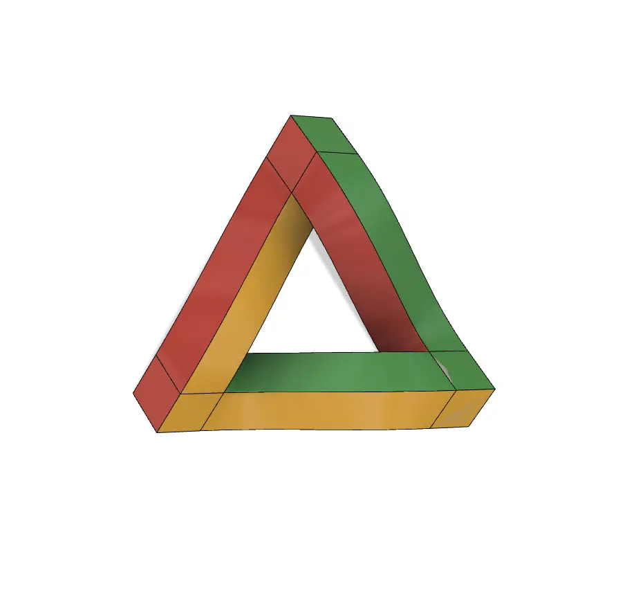 Triunghiul Penrose model de imprimare 3D