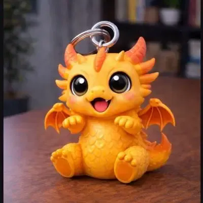 Chibi Dragon Key Holder – Porta Chiavi Drago Kawaii Stampabi