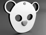 3d printable bear keychain-0