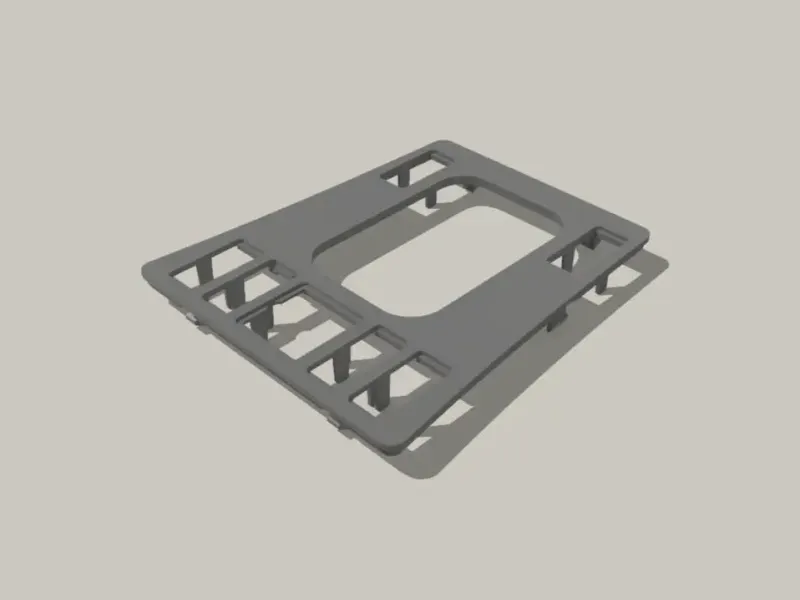 W201 E190 1983 Shift Frame 3d Model