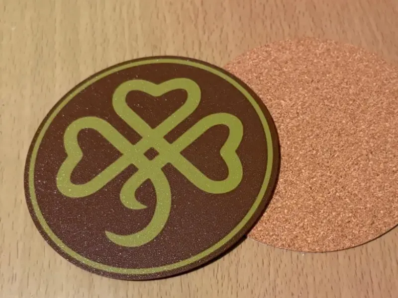 Irish Celtic Shamrock Coaster