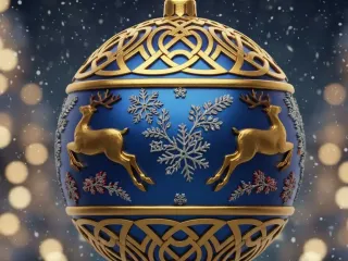 Christmas bauble/bola navideña 14