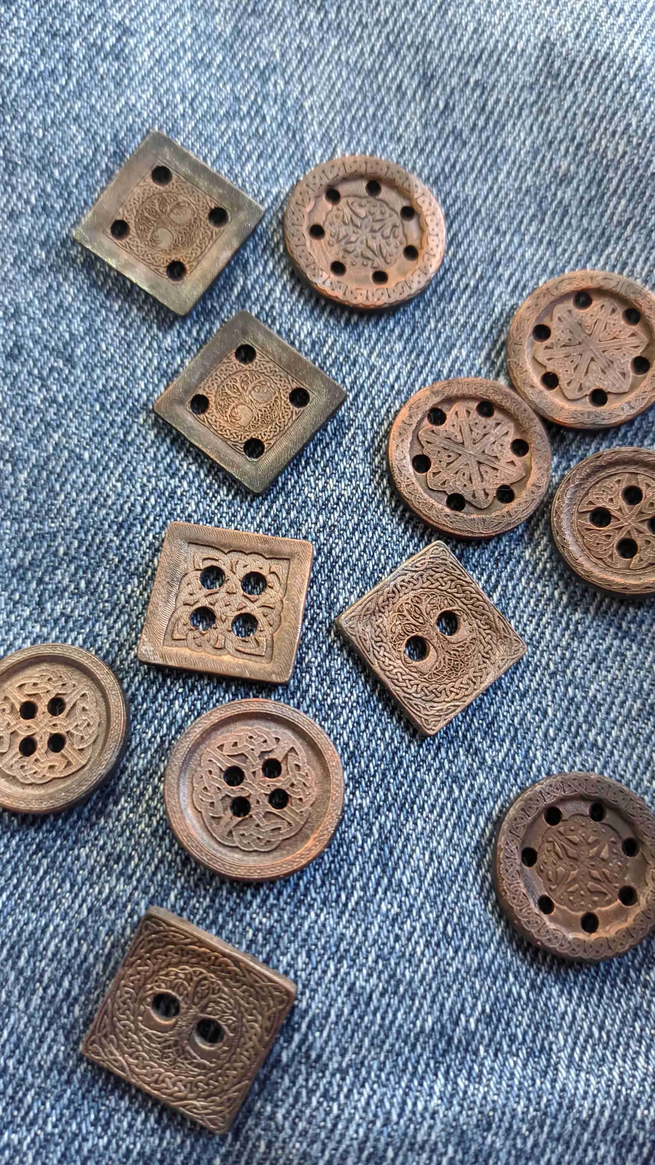 Buttons in Scandinavian style