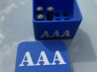 Storage, tray for AAA batteries